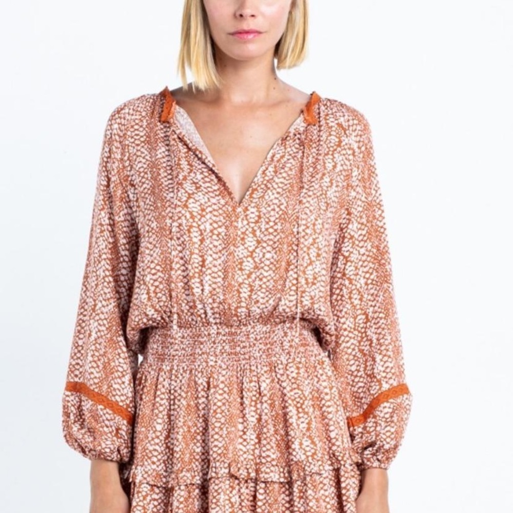 Skylar + Madison Long Sleeve Print Dress